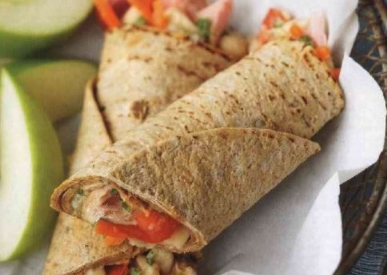 Snack Rolls with Vegetables and Tuna