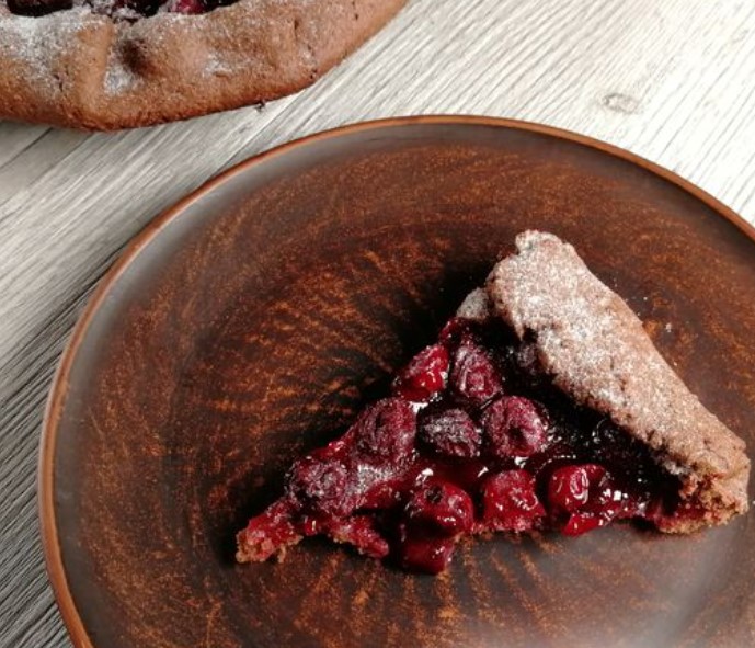 Chocolate Biscuit with Cherries step 15