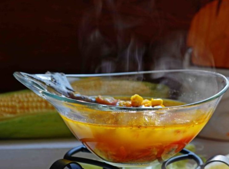 Mackerel and Corn Soup