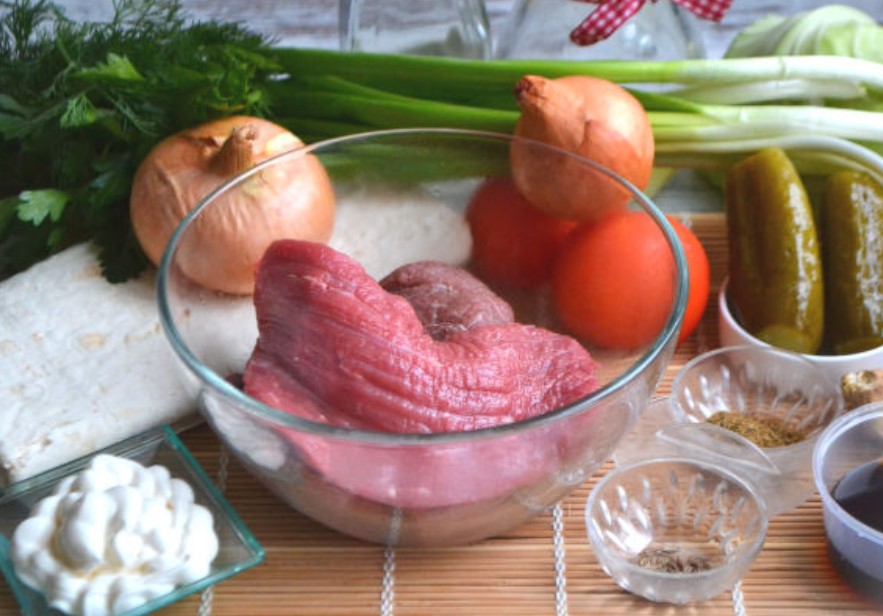 Shawarma with Beef step 1