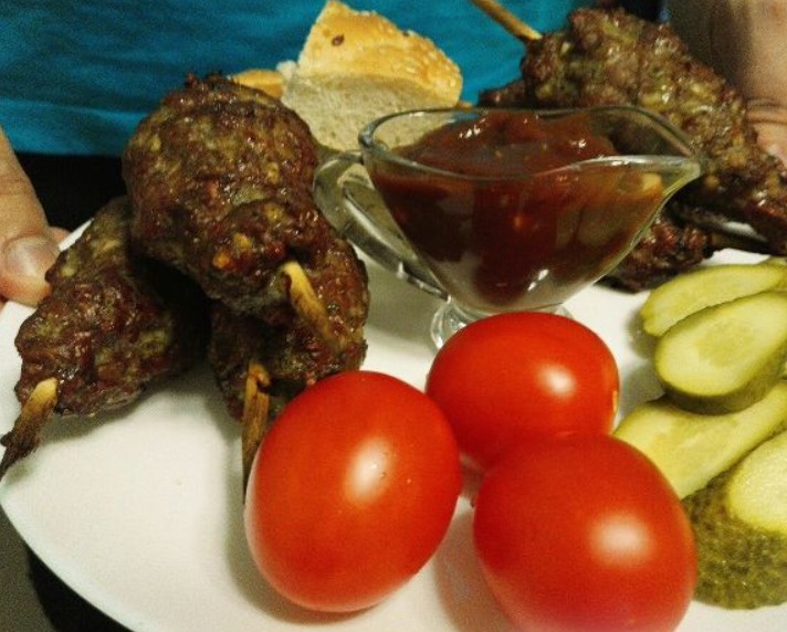 Lula Kebab on a Skewer