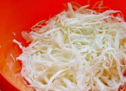 Crab Salad in a Cheese Basket step 1