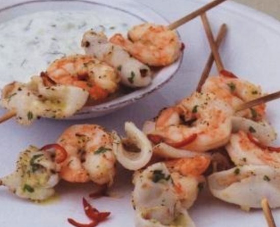 Shrimps and Octopuses with Pepper and Garlic