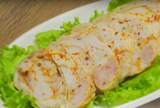 Homemade Chicken Roll