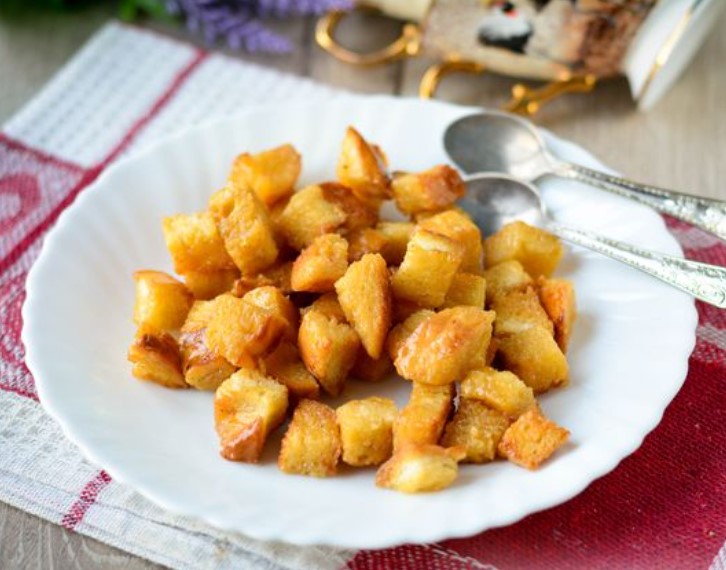 Croutons in Caramel
