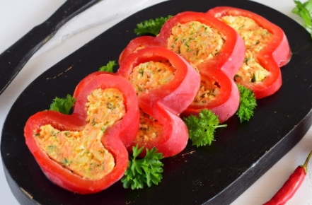 Tasty Cheese Stuffed Pepper Snack