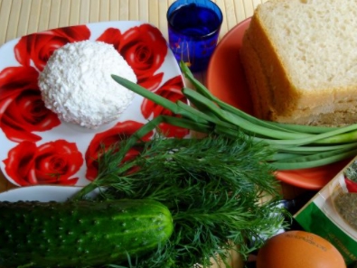 Toast with Feta Cheese step 1