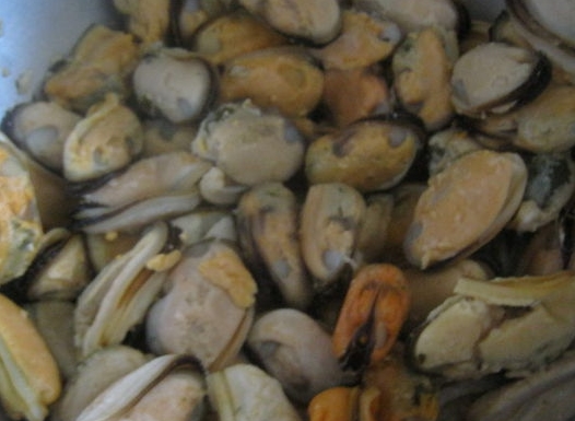 Pasta with Mussels step 2