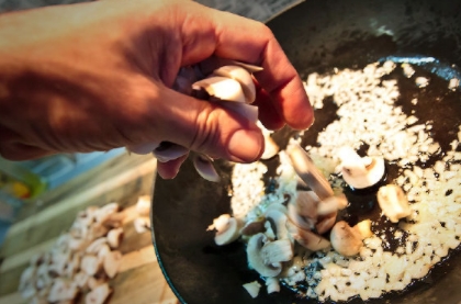 Hot Sandwiches with Mushrooms and Cheese step 2