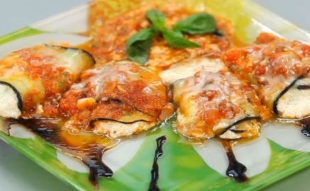 Eggplant Rolls with Ricotta