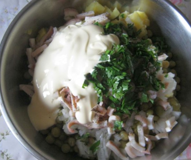 Lean Olivier Salad step 10