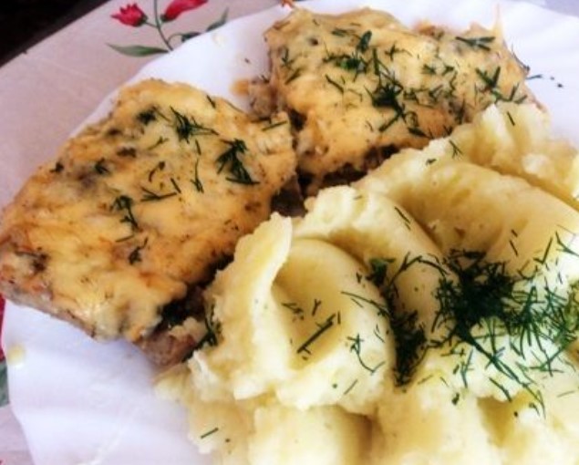 French Meat with Mushrooms