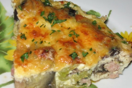 Zucchini and Eggplant Rolls Casserole