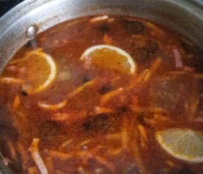 Meat Solyanka step 6