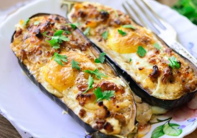Eggplant Boats with Cottage Cheese and Egg step 12