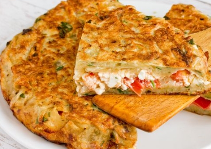 Lavash Flatbread with Cottage Cheese and Tomatoes step 16