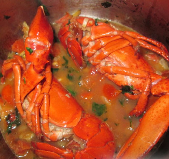Lobster in Brandy step 4