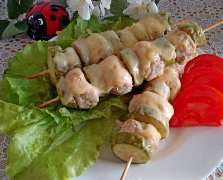 Lula Kebab with Zucchini