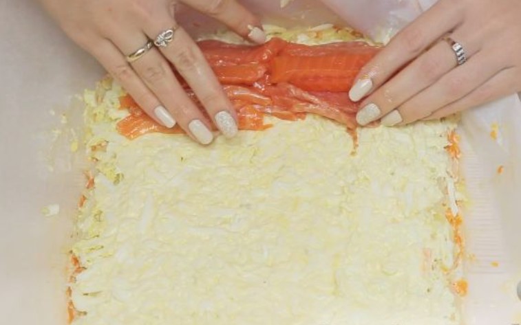 Salad Appetizer “Royal Roll” step 4