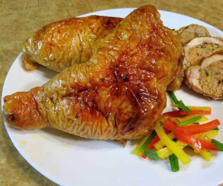 Stuffed Chicken Legs in the Oven