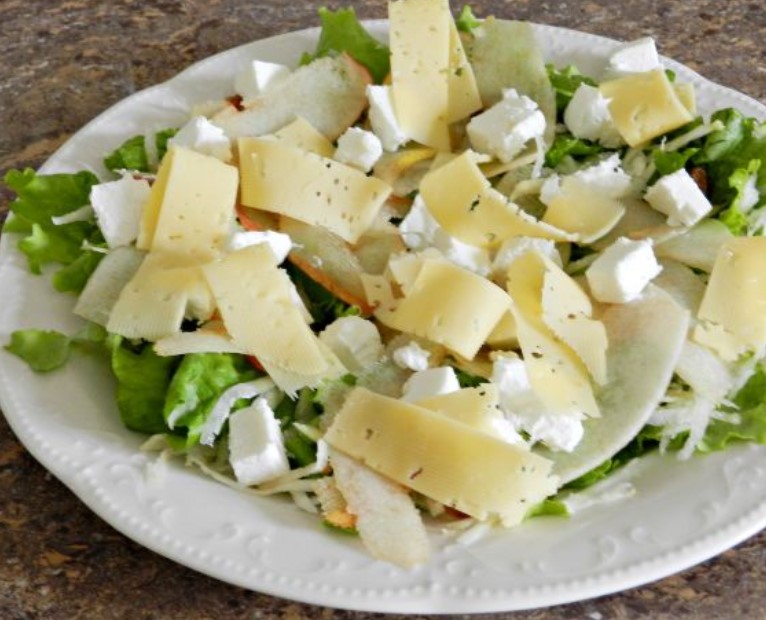 Dolce Salad with Pear, Celery and Cheese step 12