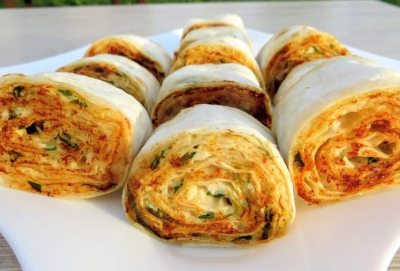 Lavash Appetizer with Chicken and Cream Cheese