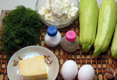 Zucchini Boats Baked with Cottage Cheese step 1