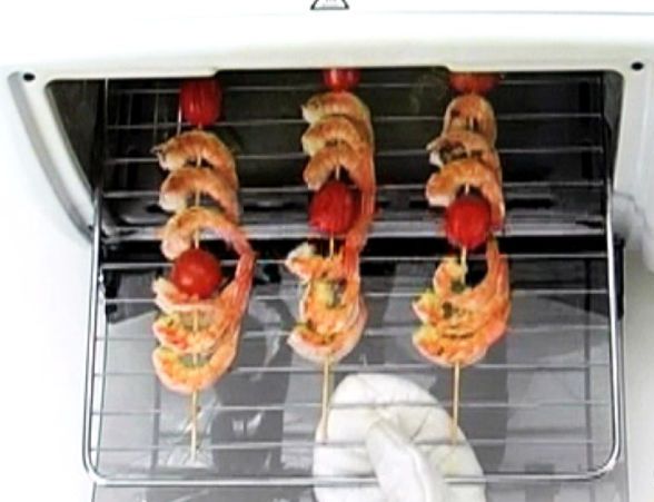 Shrimp kebabs