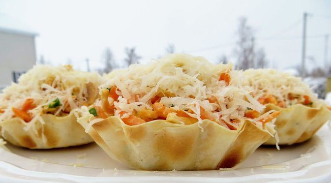 Snack Tartlets “New Year’s Snow”