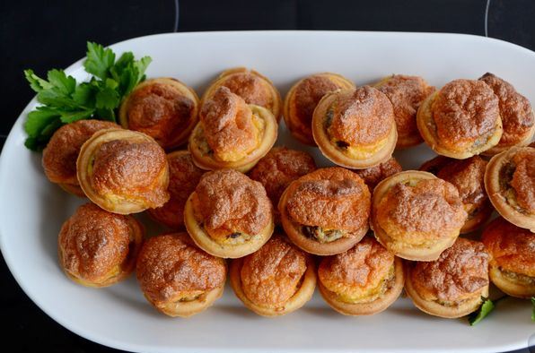 Tartlets with Sprat and Cheese Pate step 12
