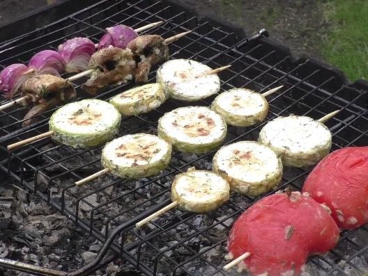 Vegetables on Skewers, on the Grill step 6