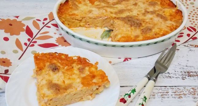 Baked Pasta with Ham and Zucchini