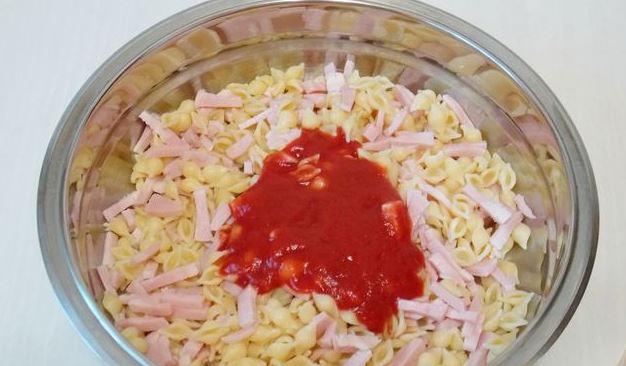 Baked Pasta with Ham and Zucchini step 5