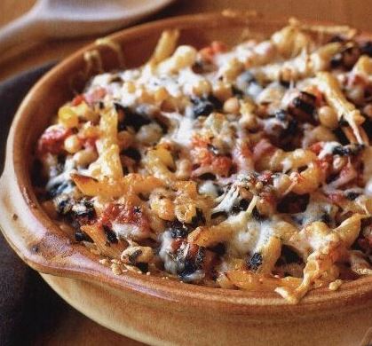 Baked Pasta with Vegetables and Cheese