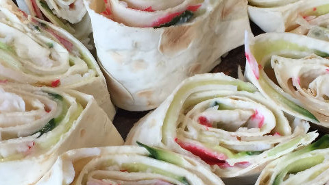 Lavash Roll with Crab Meat