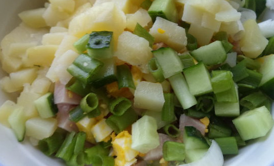 Okroshka Meat on Kefir step 9