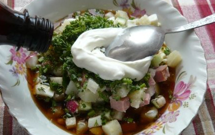 Home-style Okroshka with Sausage step 7