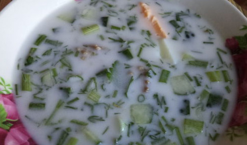 Azerbaijani Soup “Ovdukh” (Okroshka on Kefir)