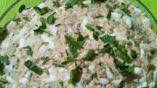 Canned Fish and Egg Salad