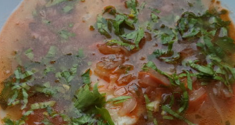 Fresh Cabbage Soup with Fish