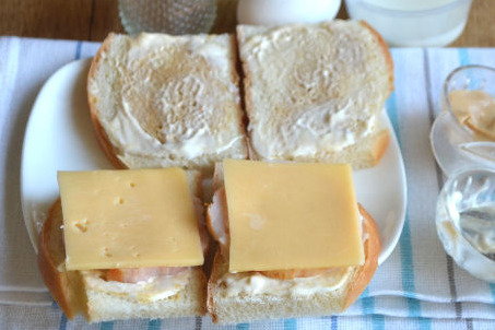 Fried Hot Sandwiches in Leison step 4