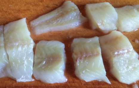 Fish in Batter step 1