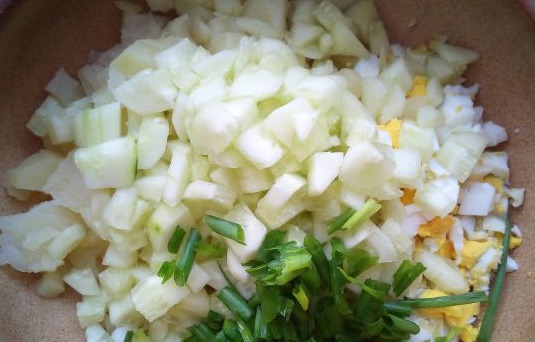 Whey Vegetable Okroshka step 3