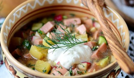Okroshka on Kvass