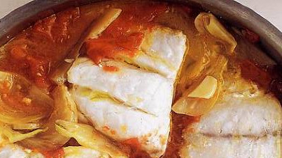 Stewed Fish with Tomatoes and Fennel