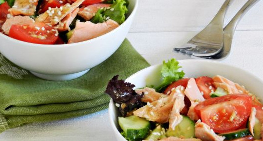 Salad with Fish and Vegetables