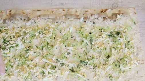 Lavash Rolls with Salted Fish and Fresh Cucumbers step 8