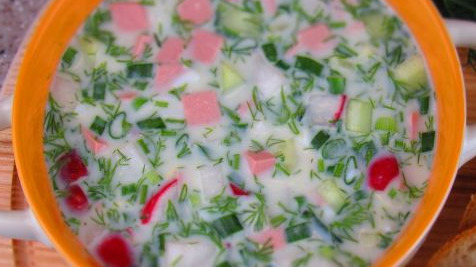 Okroshka on Kefir