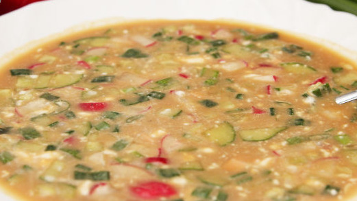 Okroshka on Kvass with Mustard