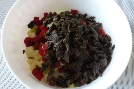 Okroshka on Mushroom Broth with Kvass step 8